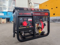 Groupe électrogène diesel portable 7,5 kW 8 kW à moteur en fil de cuivre 100 %, prix abordable, pour maison/ferme