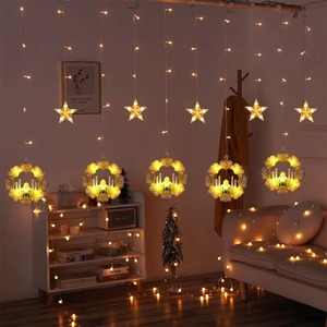 Đèn lồng lưỡi liềm nhà thờ hồi giáo đèn <span class=keywords><strong>LED</strong></span> đồ trang trí sao Đèn vòng hoa cho ramadan kareem EID mubarak bên văn phòng nhà masjid trang trí - Product Image 3