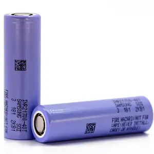 SAM INR21700 4000mAh 40T 3,7 V 40A batería de iones de litio cilíndrica recargable 18650 para Drones Uav Paquete de batería herramientas eléctricas