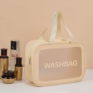 Toiletry Bag Rectangle Polyester Waterproof Washbag For Travel And Bathroom Use - Product Image 1