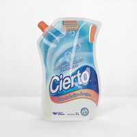 Sac de savon liquide imprimé personnalisé pochette de détergent emballage avec bec d'angle
