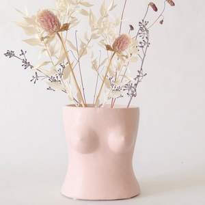 Boob Planter: Vase de plantes à fleurs en céramique de forme féminine avec trou de drainage-Sculpture de <span class=keywords><strong>buste</strong></span> unique - Product Image 3