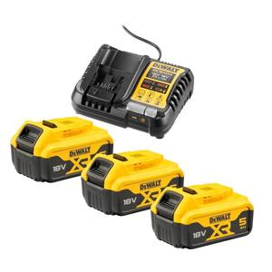 Batterie DeWalt 18V Xr 5Ah 3 Pack avec chargeur - Product Image 1