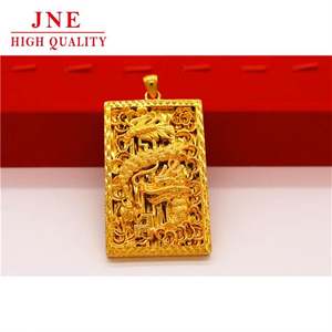 Liontin Emas Lapis Emas Guanyin Guan Gong Pixiu Ganda <span class=keywords><strong>Vietnam</strong></span> untuk Pria - Product Image 5