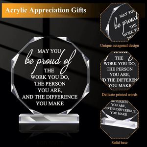 Cross-Border Creative Acrylic <b>Trophy</b> Annual Meeting Crystal Employee Awards Commemorative Glass Authorization Medal - Product Image 6