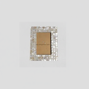 Cadre photo en nacre rectangulaire de haute qualité fait à la main Logo personnalisable accessoire de décoration d'intérieur tendance pour cadeaux de mémoire - Product Image 1