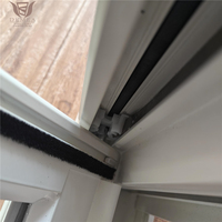 Fenêtre coulissante en aluminium à rupture de pont thermique, insonorisée et sécurisée, avec dimensions personnalisées pour sous-sol et construction de maisons neuves