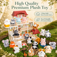 Jouets en peluche OEM/ODM, mini jouets en peluche doux, petites décorations, porte-clés en peluche personnalisés pour sac à dos, animaux en peluche (éléphant, panda, paresseux)