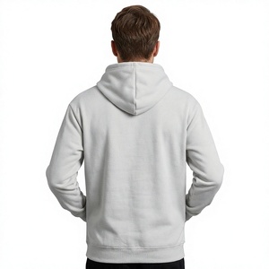 Sweat-shirt à capuche uni pour homme avec cordon de serrage, design tendance, en polyester/coton, avec poche, pour l'hiver, fabriqué au Bangladesh - Product Image 3