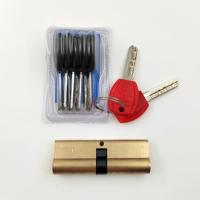 Cilindro de cerradura de mortaja de puerta de 90MM de doble apertura, cilindro de cerradura de puerta con llaves de ordenador