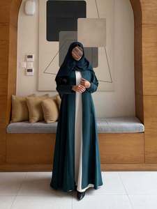 เสื้อคลุมคาร์ดิแกนสไตล์ยุโรปสำหรับเดินทางไปทำงาน ขายส่ง แบบหรูหรา ไซส์ใหญ่ สไตล์มุสลิม ผลิตจากโรงงาน สำหรับฤดูใบไม้ผลิและฤดูร้อนในตะวันออกกลาง - Product Image 5