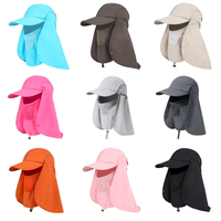 Haute qualité Uv Protection pêche randonnée Camping visière chapeau visage cou couverture pêche soleil protéger pour hommes et femmes