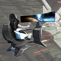 YHY Full Motion Flight Simulator Vr Gaming Machine Equipment Vr Flight Simulator para Parque de Atracciones comercial interior