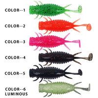 Nouvelle Offre 2026 : Leurre Souple Artisanal en TPR pour Pêche en Mer, 8cm, 8.2g, 6 Couleurs, Type Popper, Effet Ver