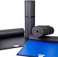Tapis de sol portable gonflable 3m x 3m pour Karaté, Judo, MMA, Boxe, en toile, avec coussinets de combat déroulables – Pakistan