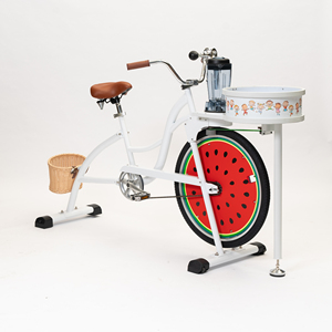 Bicicleta Multifuncional de Una Velocidad EXI con Licuadora y Exprimidor Integrados, de Aleación de Aluminio, Estilo Cruiser de Playa - Product Image 1