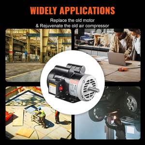 Motor eléctrico Vevor de 5Hp, 230V, 3450Rpm, monofásico, con soporte de base para compresor de aire. - Product Image 6