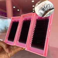 Cils volumineux en cachemire 5-25mm, longueur 0.03mm, Extensions de cils noirs doux et mats, cils naturels duveteux en cachemire
