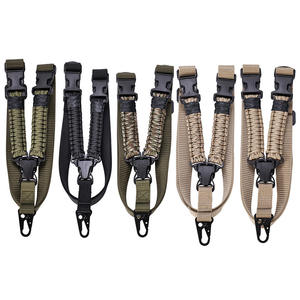 Sangle tactique multifonctionnelle en paracorde pour la chasse, à réglage rapide de la longueur, à point unique vertical, en nylon tressé - Product Image 1