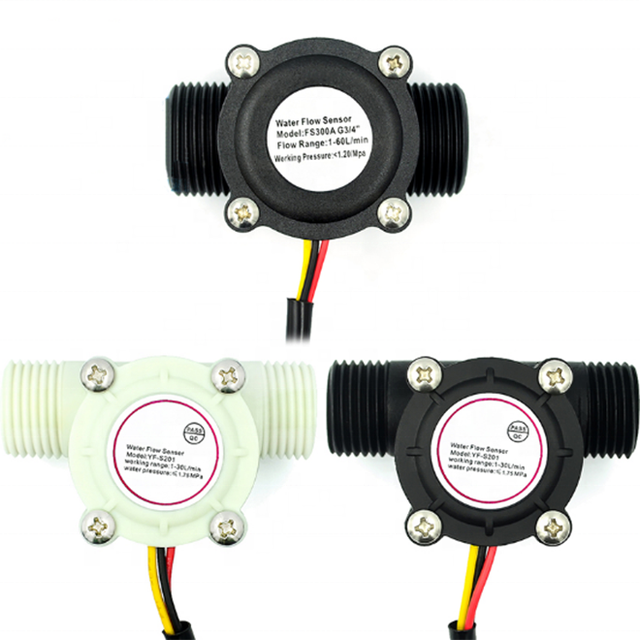 Water Flow Sensor Flowmeter Hall Flow Sensor Water Control 1-30L/1-60L min YF-S201