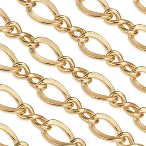 Real 14K Gold Filled Drawn Cable Chain 3mm Necklace Bracelet Extender Chain NK 2+1 Curb Figaro Link Chain DIY Jewelry Accessory