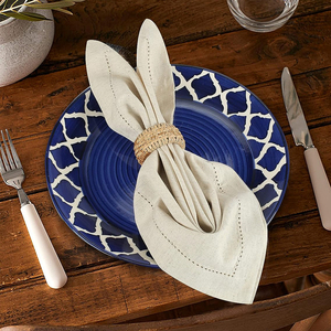 Meilleures ventes, élégance classique, serviettes en lin blanc, faites à la main, 100% lin, jetables, pour une mise en scène de table parfaite lors de mariages, de dîners et de fêtes - Product Image 5