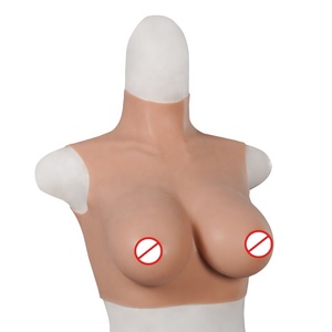Transgender <strong>Clothing</strong> Men to Woman Artificial Boobs B C D E G Cup Silicone Breasts Tits for Crossdresser Drag Queen Sissy - Product Image 6