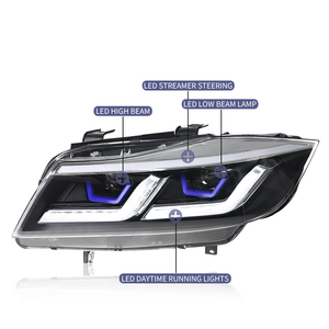 Pour <span class=keywords><strong>BMW</strong></span> Série 3 <span class=keywords><strong>E90</strong></span> E91 2005-2012 : Ensemble de phares LED améliorés avec DRL et clignotants séquentiels <span class=keywords><strong>318i</strong></span> 320i 325i 335i - Product Image 6