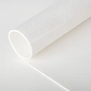 Cuộn Vải Bạt PVC Rộng 3M Chống Cháy Rèm Nhựa Vinyl 900gsm Polyester Tấm Bạt Xe Tải Vải Bạt Màu Trắng