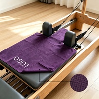 Serviette de Pilates personnalisée épaisse, antidérapante, légère et pliable, en microfibre absorbante pour tapis de Pilates, équipement de fitness et salle de sport