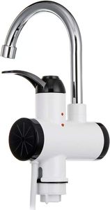 Robinet chauffe-eau électrique instantané avec poignée unique et douchette en plastique pour cuisine ou salle de bain - Product Image 4