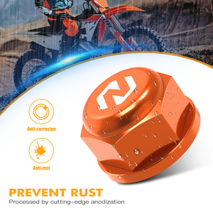 NICECNC pour KTM 2024 EXC 300 M22xP1.5 Écrou de broche de blocage de roue arrière EXC-F 350 XCW 300 2024 SX <span class=keywords><strong>125</strong></span> SX-F 350 XC XCF 2023 2024 - Product Image 2