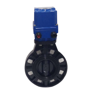 PVC Electric Butterfly Valve Acid Alkali Resistant Corrosion Resistant Vertical Panel Water Conservancy Use - Product Image 4