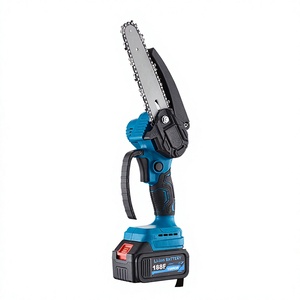 8-дюймовая бесщеточная цепная пила 21В 2Ач с литий-ионным аккумулятором, 1100Вт, легкая, для самостоятельного использования, для обрезки веток деревьев - Product Image 4