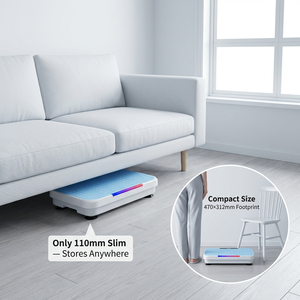<span class=keywords><strong>Plateforme</strong></span> <span class=keywords><strong>vibrante</strong></span> verticale YUNPAI, machine d'exercice portable pour le corps entier avec écran LED et télécommande pour soulager la pression - Product Image 3