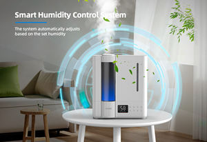 Humidificador de aire 8l de alta calidad con sellado de válvula de agua doble para dormitorio, habitación grande, difusor ultrasónico silencioso, humidificador de aire caliente - Product Image 5
