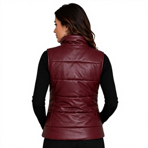 Zip Up Hooded <b>Thermal</b> Winter Puffer <b>Vest</b> For Cold Weather - Product Image 2