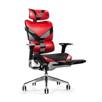 Meubles de bureau de luxe, bureau et chaise de jeu, chaise de bureau avec repose-pieds