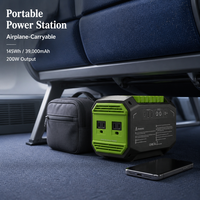 Station d'alimentation portable 145Wh 39000mAh, générateur solaire à onde sinusoïdale pure, chargement USB, vente directe usine OEM/ODM pour camping et activités de plein air