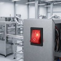 Interrupteur à bascule éclairé KCD2 250 V CA 16 A à 4 broches avec LED rouge pour chauffage électrique, idéal pour machine de test