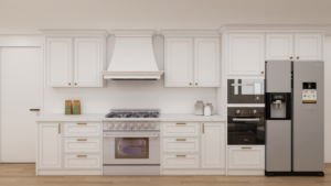 Puertas de Gabinete de Cocina Estilo Shaker con Construcción de Madera Contrachapada, Diseño Modular, Bisagras de Cierre Suave, Gran Capacidad de Almacenamiento - Product Image 5