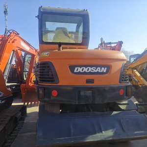 Real Supplier Direct Sale Doosan DX60W Used 2022 <b>Model</b> 6 Ton Wheel Excavator with <b>Engine</b> Gearbox PLC - Product Image 4