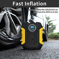 Compresseur d'air électrique portable 12V 180 PSI pour motos, kit d'outils d'inflation de pneus d'urgence pour utilisation sur la route