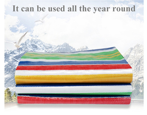 निविड़ अंधकार 100g 115g पीई तिरपाल इंद्रधनुष रंग धारी टीएआरपी - Product Image 6