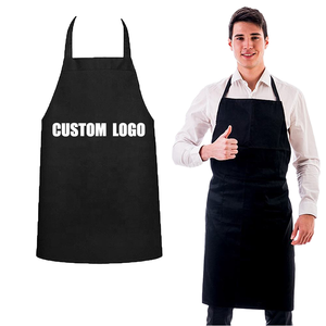 Delantal de Cocina Ajustable al por Mayor, Delantal de Chef Impermeable con Logotipo Personalizado, Delantal Unisex para Cocina, Limpieza de Alimentos - Product Image 2