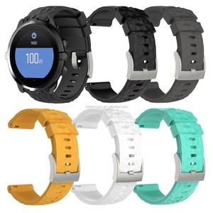 Bracelet de montre de remplacement en silicone pour <span class=keywords><strong>Suunto</strong></span> <span class=keywords><strong>9</strong></span> D5 D5I <span class=keywords><strong>Suunto</strong></span> Spartan Sport Wrist <span class=keywords><strong>HR</strong></span> <span class=keywords><strong>Baro</strong></span> Traverse Smartwatch - Product Image 2