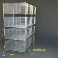 Cage d'élevage de cailles robuste galvanisée à chaud pour l'élevage à petite échelle et les opérations d'élevage de volailles en arrière-cour