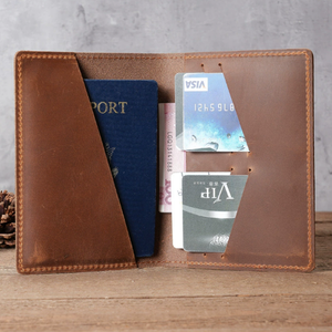 Chất Lượng Cao Du Lịch Thẻ Hộ Chiếu Túi Da Chính Hãng Ngoài Trời Người Giữ Vé Túi Người Đàn Ông Ví - Product Image 2