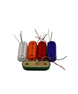 Feu <span class=keywords><strong>de</strong></span> position latéral LED ovale, anneau néon halo, feu <span class=keywords><strong>de</strong></span> <span class=keywords><strong>gabarit</strong></span> pour <span class=keywords><strong>remorque</strong></span>, clignotant bicolore pour camion et camping-car 12V 24V - Product Image 3