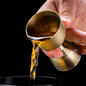 Jigger de barman en acier inoxydable double face personnalisé pour jus de fruits, outil de bar en métal, doseur de 1 oz <span class=keywords><strong>et</strong></span> 2 oz, jigger à cocktail en forme de cloche pour vin - Product Image 5